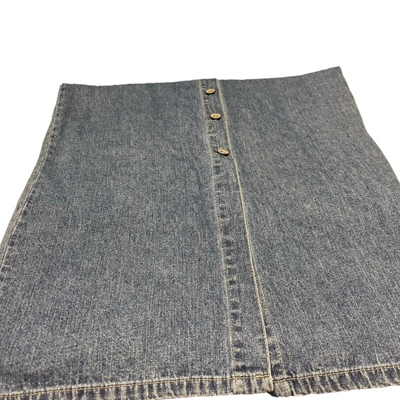 Vintage Bill Blass Denim Sleeveless Button Front Jean Dress Sz Small - Picture 6 of 10